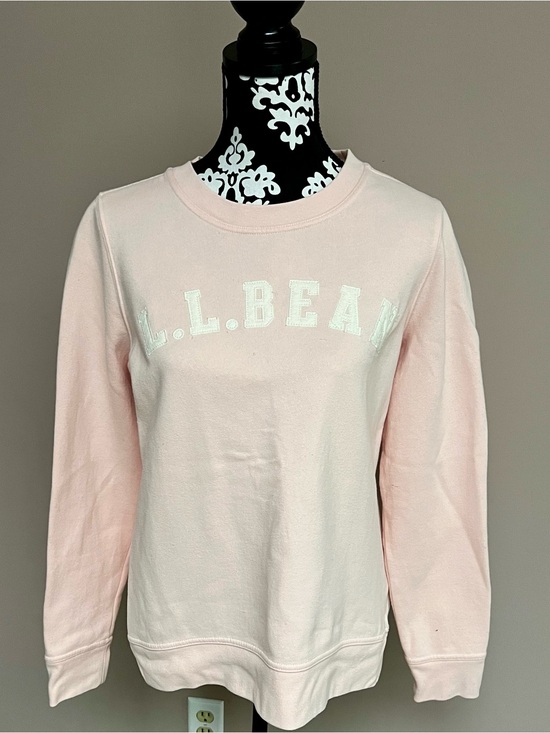 L.L. Bean Tops - L.L. BEAN 1912 Heritage Logo Crewneck Powder Pink Sweatshirt